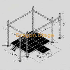 8x6x6m Outdoor Concert Lighting Truss System