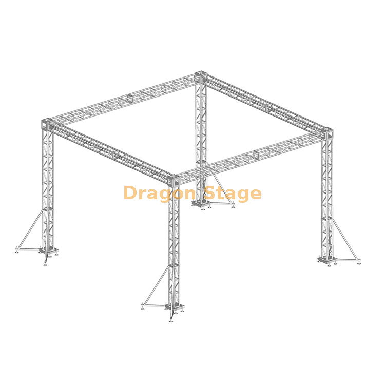 Portable Modular Truss Kits for Quick Assembly Aluminum Stage 4x4x3m