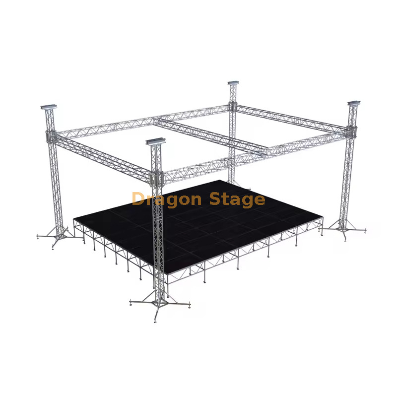 14x7x7m Aluminum Flat Roof Stage Truss System for Concerts & Events
