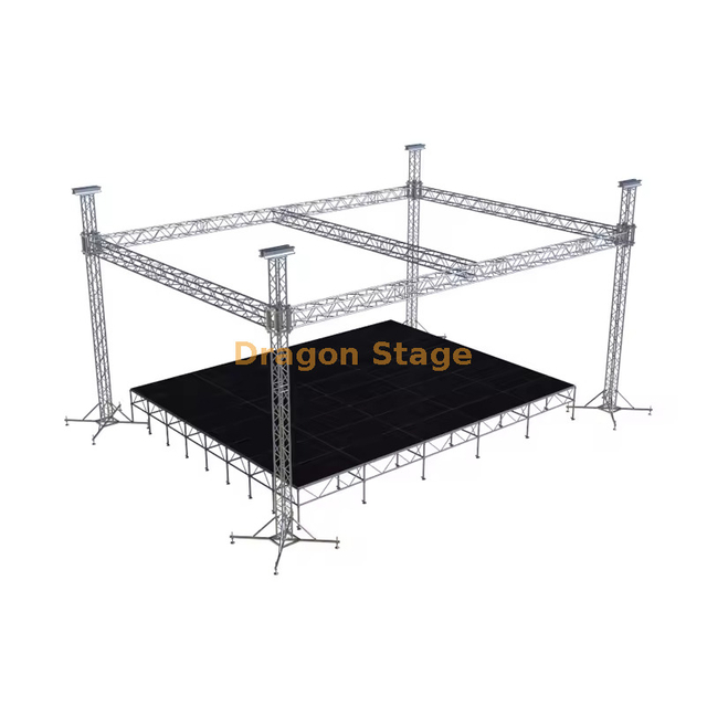 14x7x7m Aluminum Flat Roof Stage Truss System for Concerts & Events