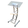 Modern Clear Acrylic Podium with Silver Aluminum Truss Frame