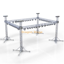 Outdoor Custom Base Plate Truss System for French Village Performance 10x10x4m