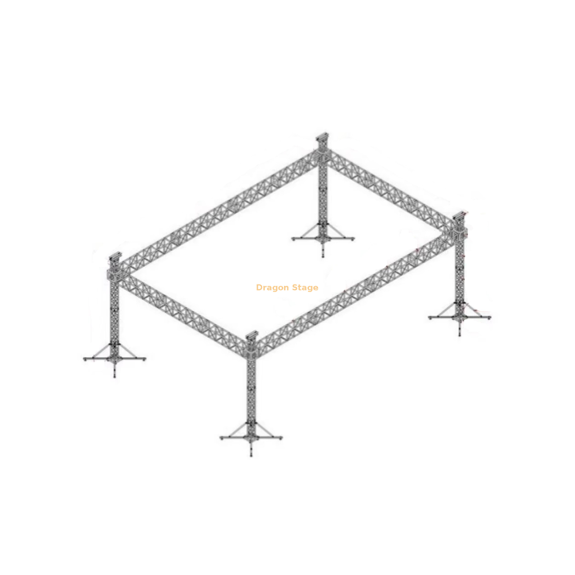 Portable Non Roof Aluminum Truss System Stage 60x40x26ft
