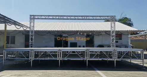 Portable Aluminum DJ Stage System with Lighting Backdrop Truss.jpg