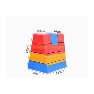 儿童体适能跑酷训练器材全套鞍马跳箱跳马组合障碍跑跳体能馆教具顶层组合款四节鞍马跳箱