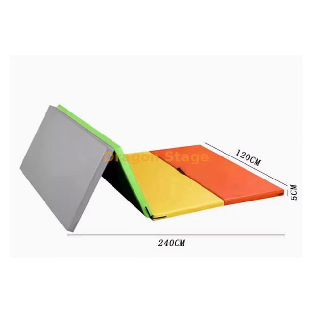 儿童体适能训练器材彩虹垫三四五折垫幼儿园早教儿童爬行垫防滑垫240*120*5四折垫
