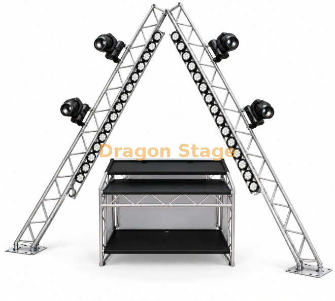 Custom Triangle A Shape Dj Stand Trussing 