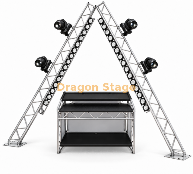 Custom Triangle A Shape Dj Stand Trussing 